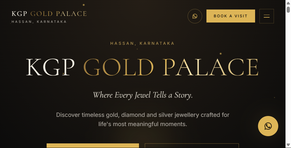 KGP Gold Palace — website preview by LeadLogic Solution